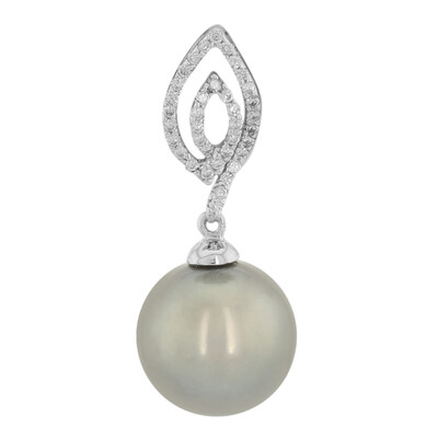 Colgante en oro con Perla cultivada de Tahití (M de Luca)