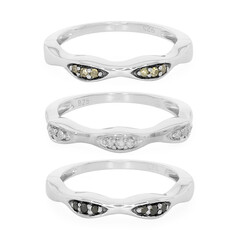 Anillo en plata con Diamante negro