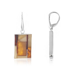 Pendientes en plata con Ámbar báltico