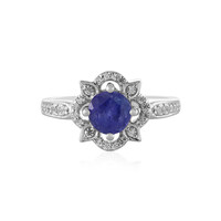 Anillo en plata con Tanzanita