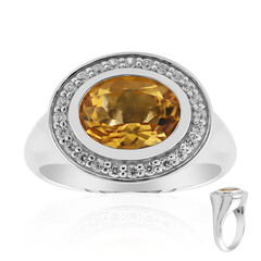 Anillo en plata con Citrino (Remy Rotenier)