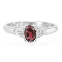 Anillo en plata con Rodolita de Brasil