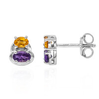 Pendientes en plata con Amatista