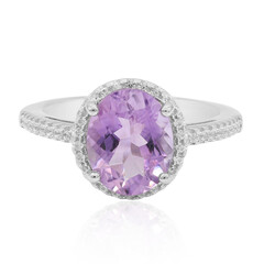 Anillo en plata con Amatista