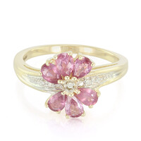 Anillo en oro con Zafiro Padparascha no calentado