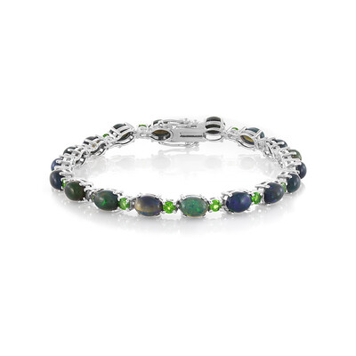 Brazalete en plata con Ópalo de Mezezo