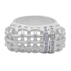 Anillo en plata con Tanzanita