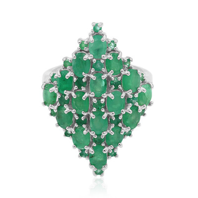 Anillo en plata con Esmeralda India