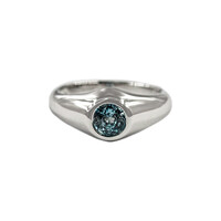 Anillo en plata con Zircón de Ratanak Kirí