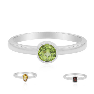 Anillo en plata con Citrino