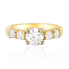 Anillo en plata con Topacio blanco