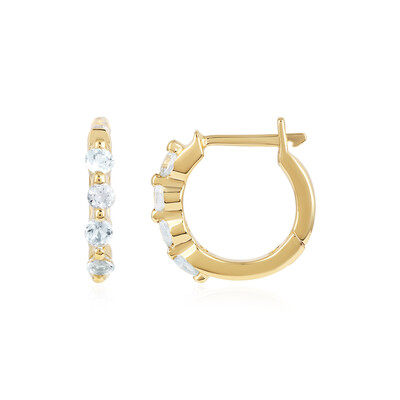 Pendientes en plata con Aguamarina