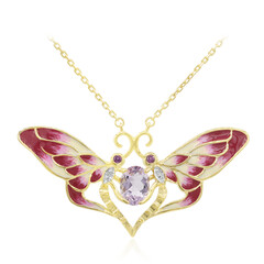 Collar en plata con Amatista Rosa de Francia
