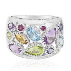 Anillo en plata con Citrino