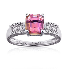 Anillo en oro con Diáspora rosa (AMAYANI)