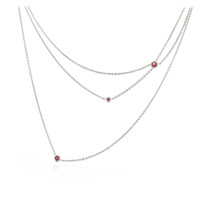 Collar en plata con Granate de Lindi
