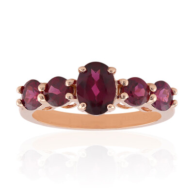 Anillo en plata con Rodolita