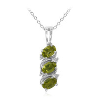Collar en plata con Peridoto de Birmania