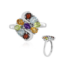 Anillo en plata con Amatista de Zambia