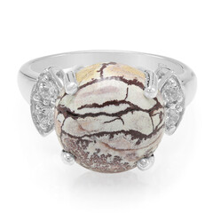 Anillo en plata con Jaspe Sonoran dendritas