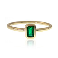 Anillo en oro con Esmeralda de Colombia