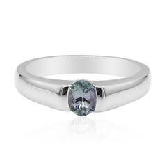Anillo en plata con Tanzanita sin calentar