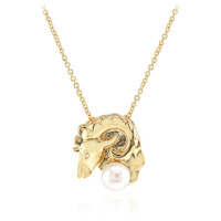 Collar en plata con Perla blanca Freshwater