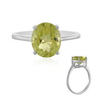 Anillo en plata con Quarzo limón