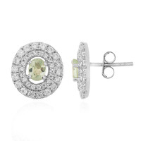 Pendientes en plata con Alejandrita