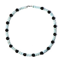 Collar en plata con Obsidiana