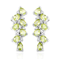 Pendientes en plata con Peridoto