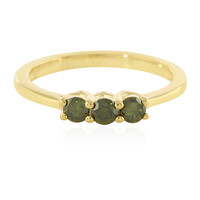 Anillo en plata con Diamante I3 verde