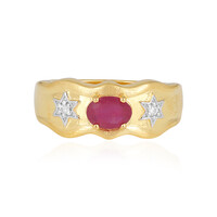 Anillo en plata con Rubí de Madagascar