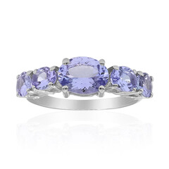 Anillo en plata con Tanzanita