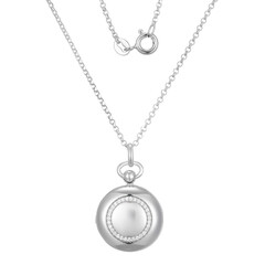 Collar en plata con Zircón (Adela Silber)
