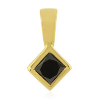 Colgante en plata con Diamante negro