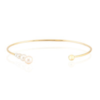 Brazalete en plata con Perla blanca Freshwater