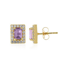 Pendientes en plata con Amatista Rosa de Francia