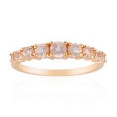 Anillo en plata con Cuarzo rosa