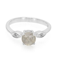 Anillo en plata con Espectrolita