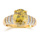 Anillo en oro con Esfalerita de Bulgaria