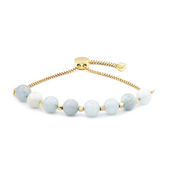 Brazalete en plata con Aguamarina