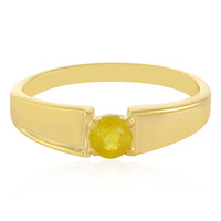 Anillo en plata con Zafiro amarillo de Madagascar