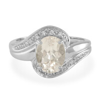 Anillo en plata con Morganita