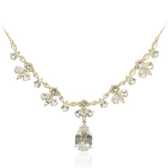 Collar en plata con Topacio blanco