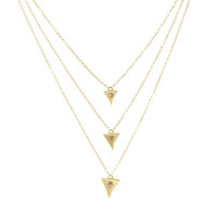 Collar en oro con Diamante champán I2 (de Melo)