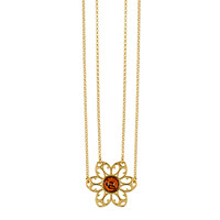 Collar en plata con Ámbar báltico