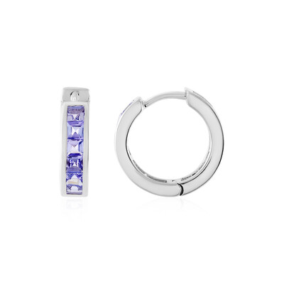 Pendientes en plata con Tanzanita