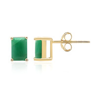 Pendientes en plata con Esmeralda de Brasil
