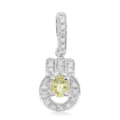Colgante en plata con Turmalina cuprífera